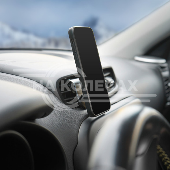 Держатель для телефона автомобильный в дефлектор прищепка магнитный регулируемый