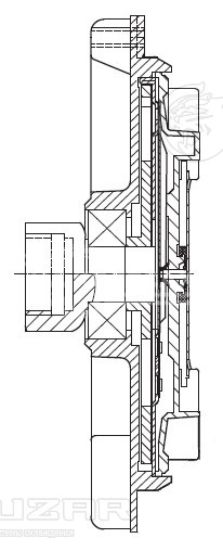 Муфта вязкостная для автомобилей BMW X5 (E53) (00-)/5 (E39) (95-)/3 (E46) (98-) G (без крыльчатки)