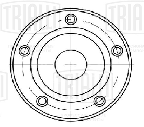 Ролик приводного ремня для автомобилей Ford Ranger (06-)/Transit (06-) 2.2d/3.2d (только ролик натяж.)
