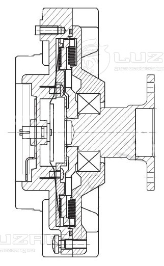 Муфта вязкостная для автомобилей Nissan Pathfinder (05-)/Navara (05-) 2.5D (без крыльчатки)