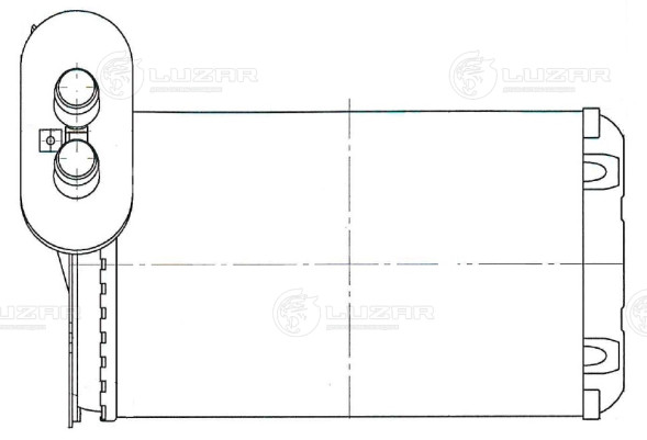 Радиатор отопителя для автомобилей Golf III (91-)/Golf IV (97-)/Octavia (96-) (LRh 1831)