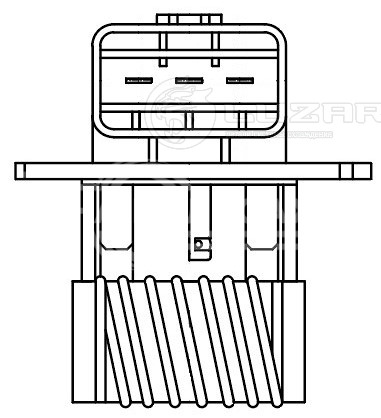 Резистор электровентилятора охлаждения для автомобилей Hyundai Elantra (HD) (06-)/ix35 (10-)/KIA CEED (07-)/CEED (12-)/Sportage III (10-)