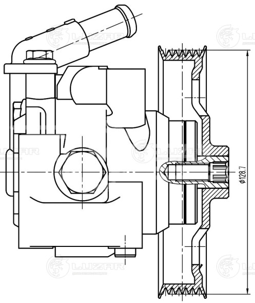 Насос ГУР для автомобилей Land Rover Freelander II (06-) 2.2D