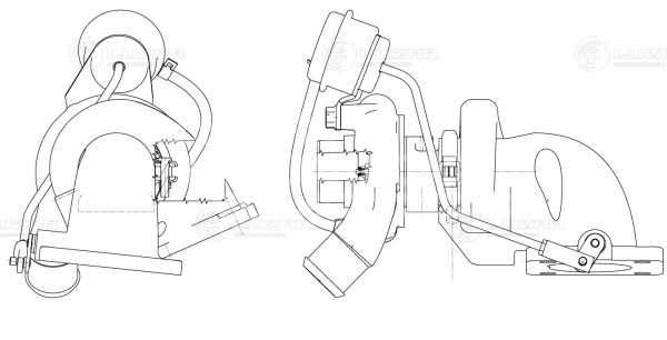 Турбокомпрессор для а/м Ford Transit (06-) 2.2D (тип TD03)
