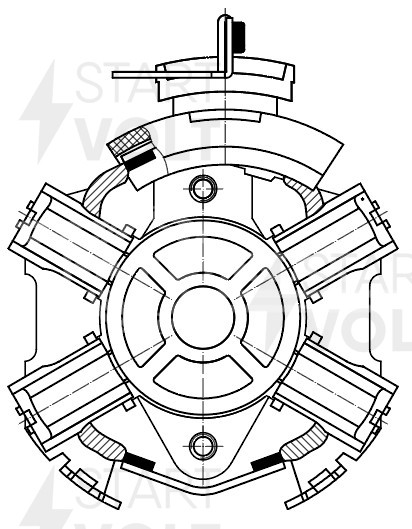 Узел щеточный стартера для автомобилей Fiat Ducato (06-) 2.3JTD/PSA Boxer (06-)/Jumper (06-) 3.0HDi