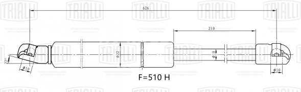 Амортизатор (упор) крышки багажника для автомобиля Honda C-RV (06-)