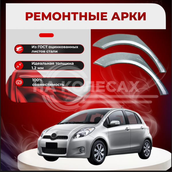 Задние арки Toyota Yaris 2