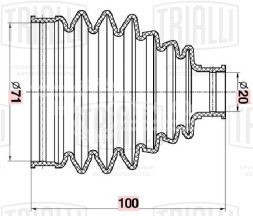 Пыльник ШРУСа наружного/внутреннего для автомобилей BMW 3 F30/F35 (11-)