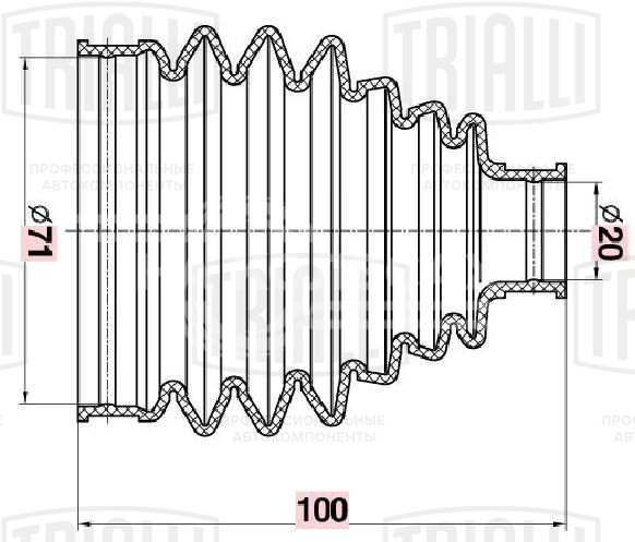 Пыльник ШРУСа наружного/внутреннего для автомобилей BMW 3 F30/F35 (11-)