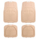 Ковры в салон с выс. бортиком, ПВХ, универсальные, бежевые, компл. 4 шт.