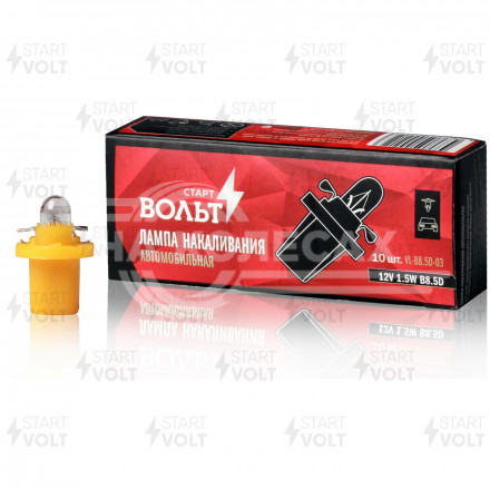 Лампа накаливания 12V 1.5W B8.5D