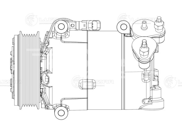 Компрессор кондиционера для автомобилей Land Rover Range Rover Evoque (11-) 2.0D/2.2D