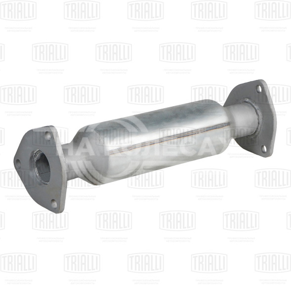 Труба соединительная (вставка вместо катализатора) для автомобилей Chevrolet Lanos (97-) со стронгером (алюминизированная сталь)