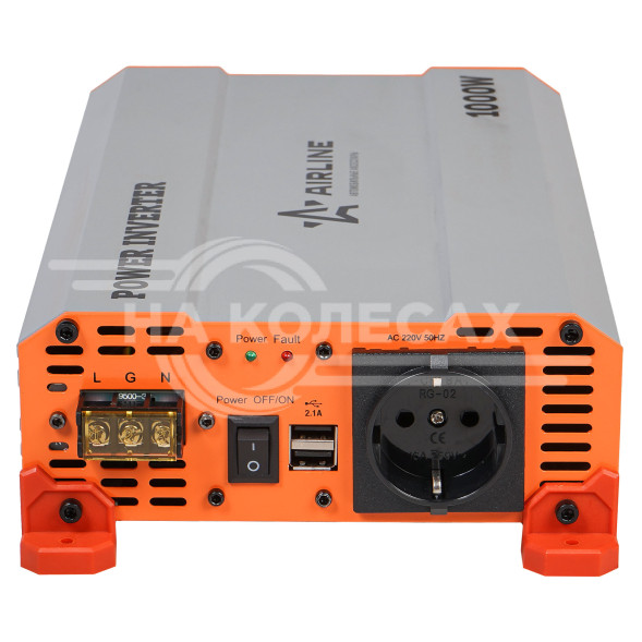 Инвертор автомобильный 24В-220В, 1000 Вт