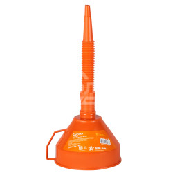 Воронка D-160мм с гибким носиком, L=380мм, стальная сетка