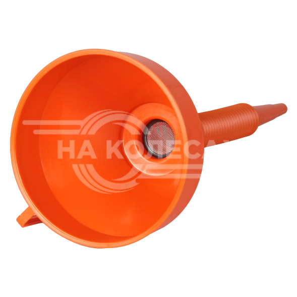 Воронка D-160мм с гибким носиком, L=380мм, стальная сетка