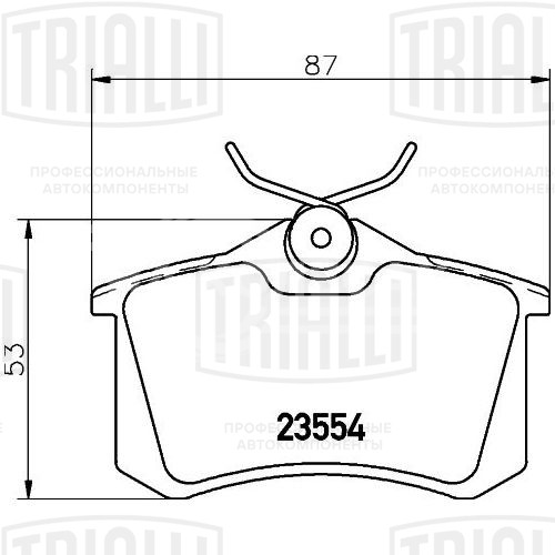 Колодки тормозные для автомобилей Audi A4 (B7) (04-) дисковые задние