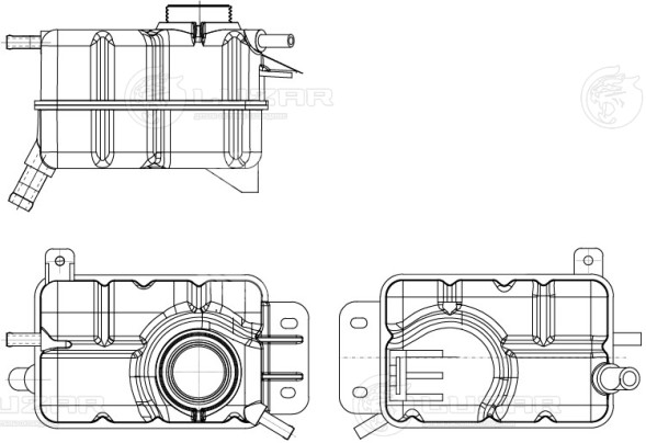 Бачок расширительный охлаждающей жидкости для а/м Chevrolet Aveo (02-)