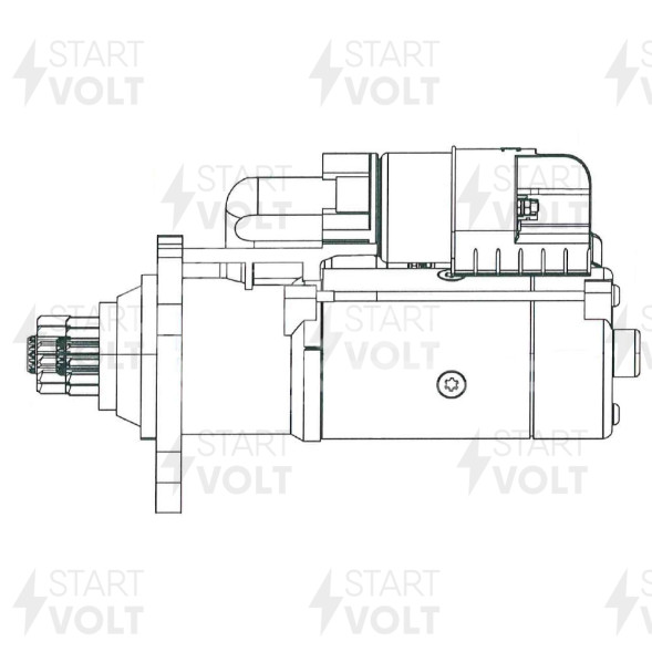 Стартер для автомобилей Scania P/G/R/T (04-) с дв. DC13.10/DС13.05 24В 7,5кВт