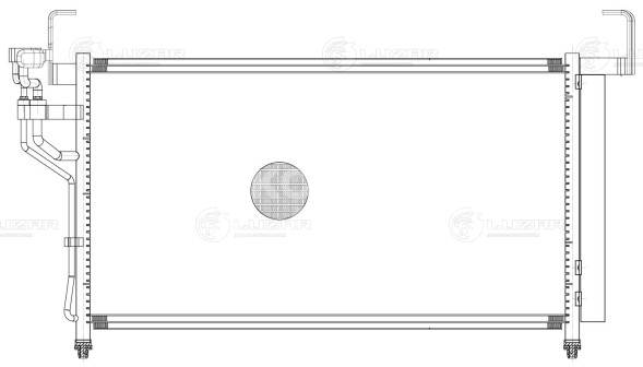 Радиатор кондиционера для автомобилей H-1/Starex (07-) 2.5TD/2.4G