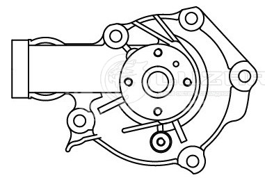 Насос водяной для автомобилей Chery Tiggo T11 (05-) 2.4i