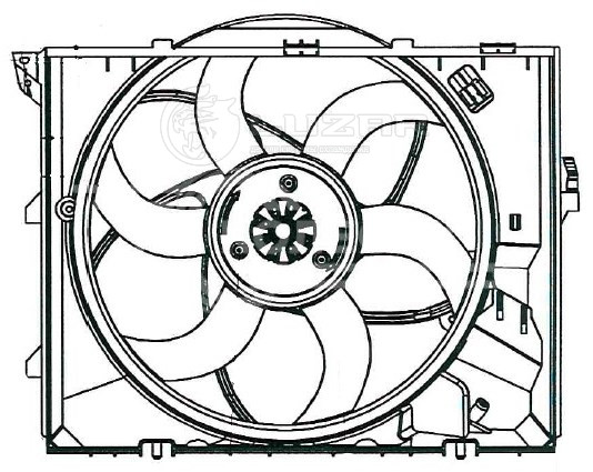 Электровентилятор охлаждения для автомобилей BMW 3 (E90/E91) (05-)/1 (E81) (04-) (с кожухом) (400W)