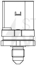Датчик давления топлива для автомобилей VAG Tiguan (06-)/Octavia (08-) 1.8TSI/2.0 TFSi