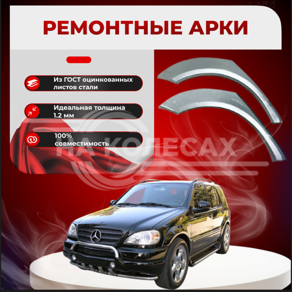 Ремонтные задние арки Mercedes-Benz W163