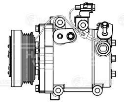 Компрессор кондиционера для автомобилей SX4 (06-) 1.6i