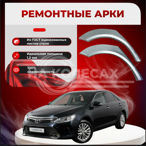 Ремонтные задние арки Toyota Camry (XV50)