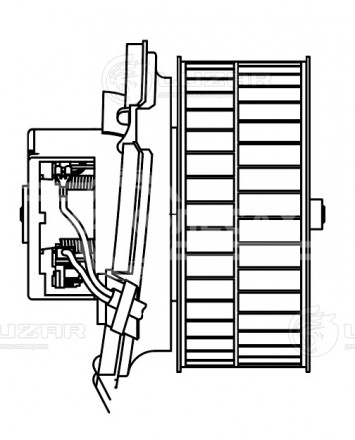 Электровентилятор отопителя для автомобилей Mercedes-Benz E (W124) (92-) A/C-
