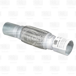 Переходник 50/55 L=300 под хомут с виброкомпенсатором 50х150 (нержавеющая алюминизированная сталь)