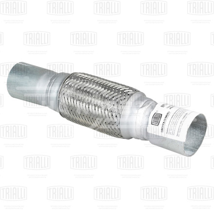 Переходник 50/55 L=300 под хомут с виброкомпенсатором 50х150 (нержавеющая алюминизированная сталь)