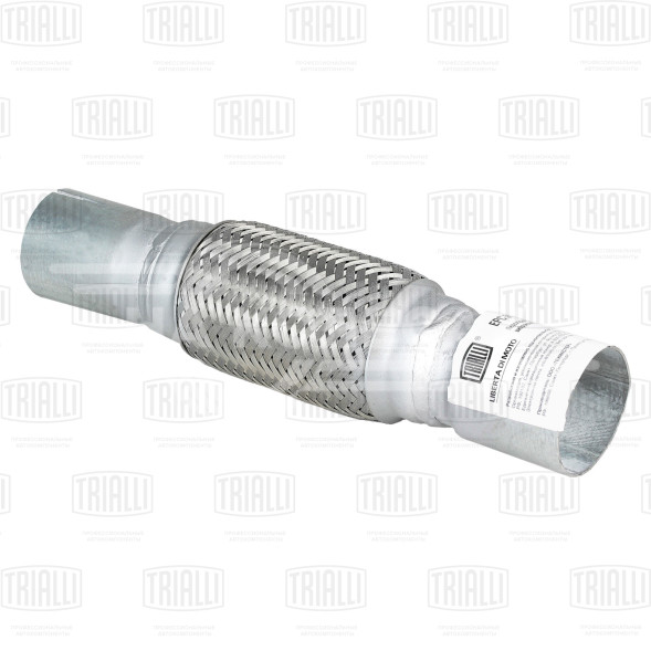 Переходник 50/55 L=300 под хомут с виброкомпенсатором 50х150 (нержавеющая алюминизированная сталь)