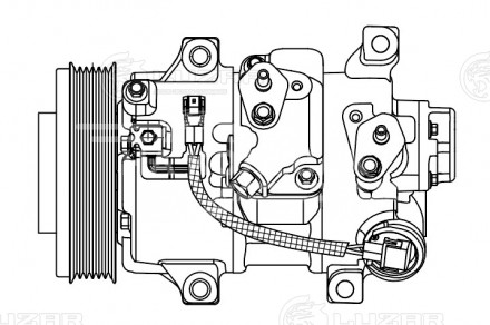 Компрессор кондиционера для автомобилей RAV 4 (06-) 2.0i [3ZRFAE]