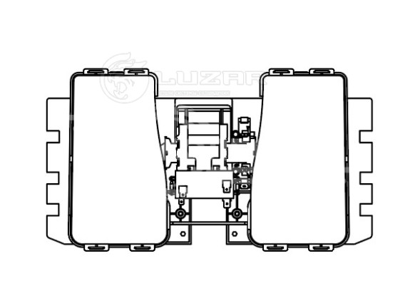 Электровентилятор отопителя для автомобилей Mercedes-Benz Actros MP1 (96-) (в корпусе)