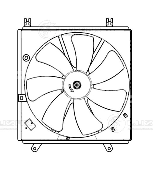 Электровентилятор охлаждения для автомобилей Chery Tiggo (T11) (05-) (с кожухом)