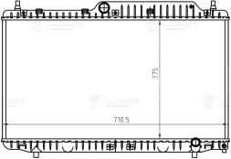 Радиатор охлаждения для автомобилей Fora (A21) (06-) (LRc 3005)