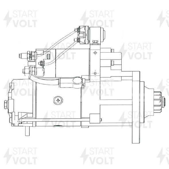 Стартер для автомобилей Volvo FM (05-) с дв. D13A400/D13A440 24В 7кВт