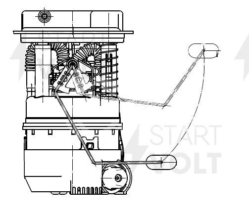 Модуль топливного насоса для автомобилей Renault Duster (10-) 2.0i