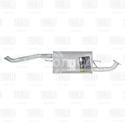 Глушитель для автомобилей Chevrolet Aveo (02-) 1.2i/1.4i основной (длинная труба) (алюминизированная сталь)