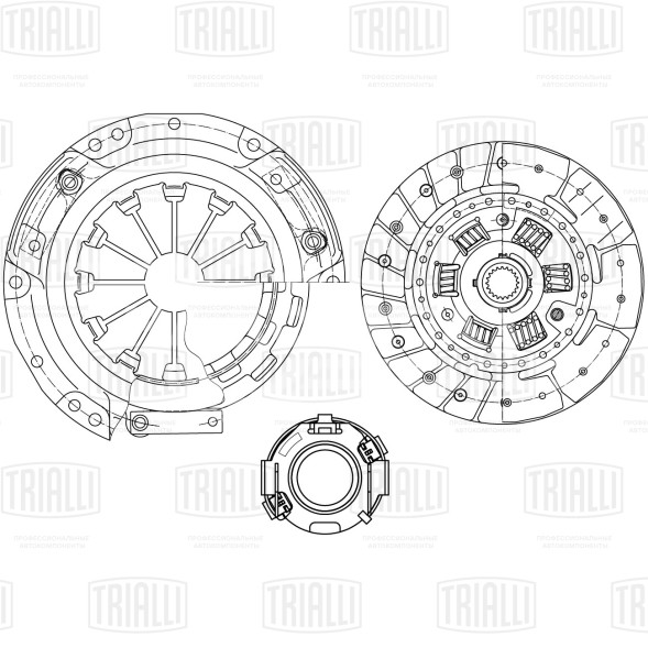 Комплект сцепления в сборе для автомобилей Geely MK (08-)/ MK Cross (10-)/ Оtaka CK (07-) 1.5i с муфтой