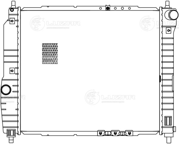Радиатор охлаждения для автомобилей Aveo (05-) 1.2i/i1.4i MT (паяный)