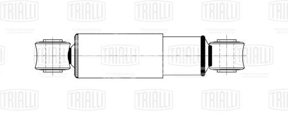 Амортизатор полуприцепа, для прицепа BPW, Fruehauf, SAF, Schmitz (294/429 24х55 24х55 О/О)