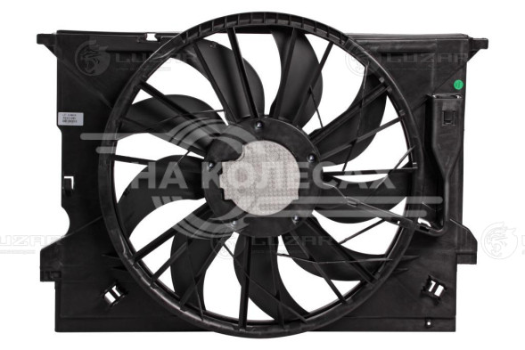 Электровентилятор охлаждения для автомобилей Mercedes-Benz E (W211) (02-) (с кожухом)