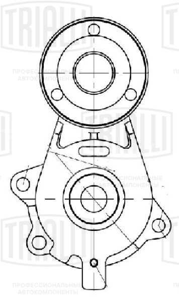 Ролик приводного ремня для автомобилей Chery Amulet A15 (03-) 1.5i/1.6i (с натяжным механизмом)
