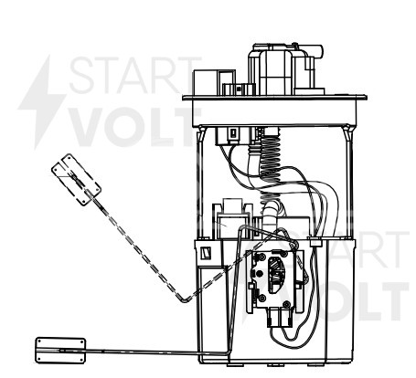 Модуль топливного насоса для автомобилей Mazda 6 GG (02-) 1.8i/2.0i/2.3i