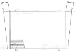 ОНВ (радиатор интеркулера) для автобуса КАВЗ-4235/ПАЗ-3237