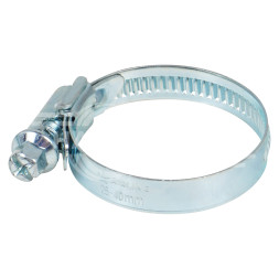 Хомут 25-40/9мм, червячный, усиленный, W1(оцинк), 1 шт.