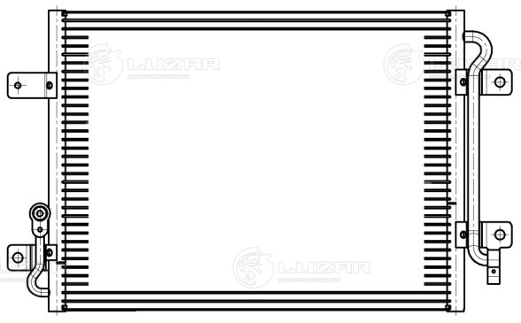 Радиатор кондиционера для автомобилей Albea (02-) 1.4i